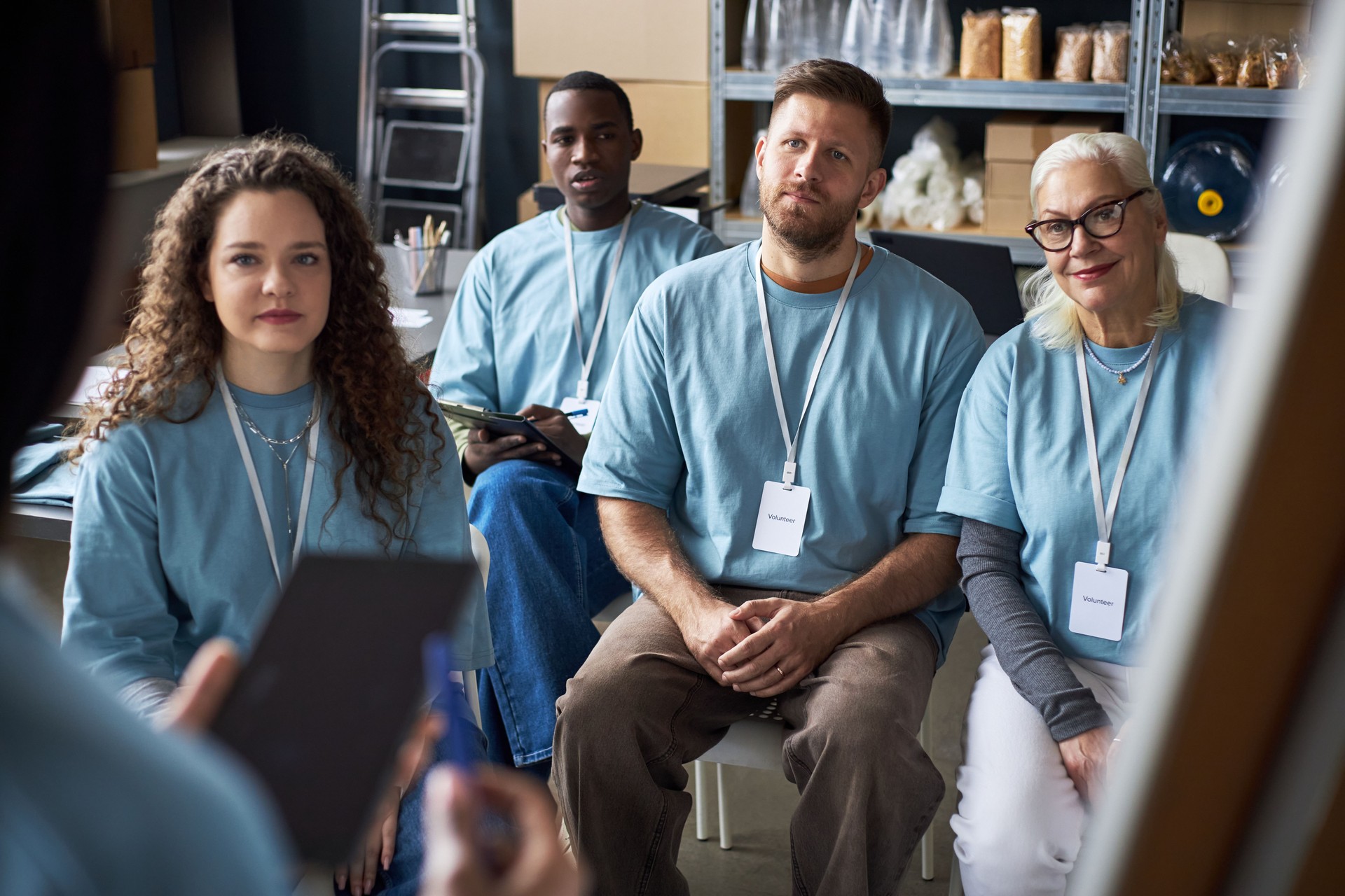 Attending Workshop With Diverse Group of People