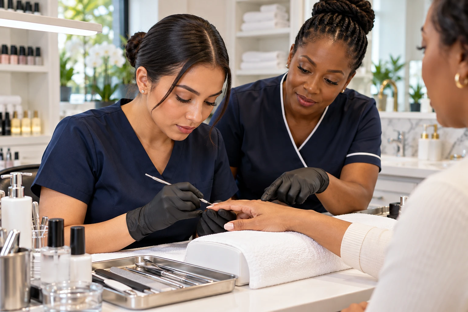 Illustrative nail technician training